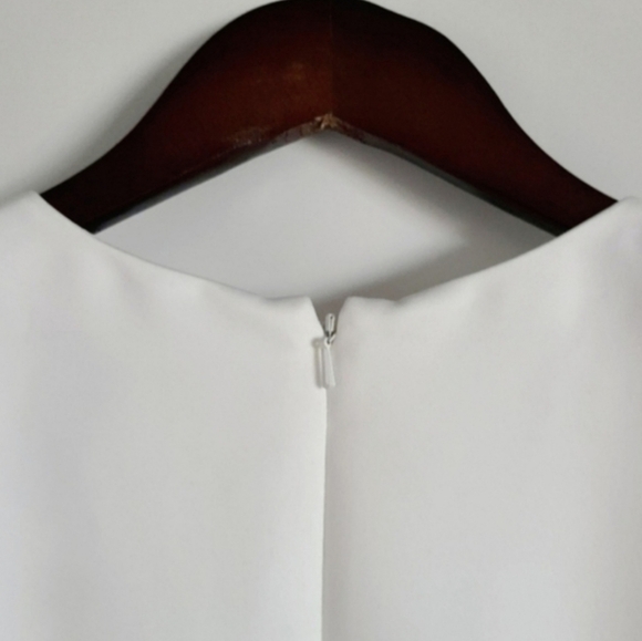 Jay Godfrey Kingston V-neck Wrap Gown, Size 8, White, NWT - Picture 11 of 12